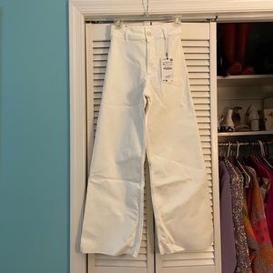 NWT zara the marine straight white pants